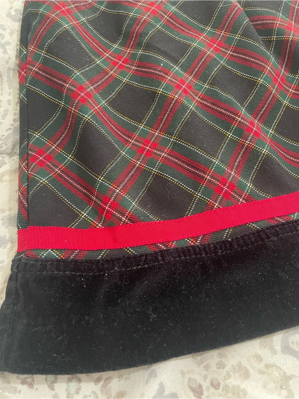 VINTAGE Plaid Holiday Dress size 3T